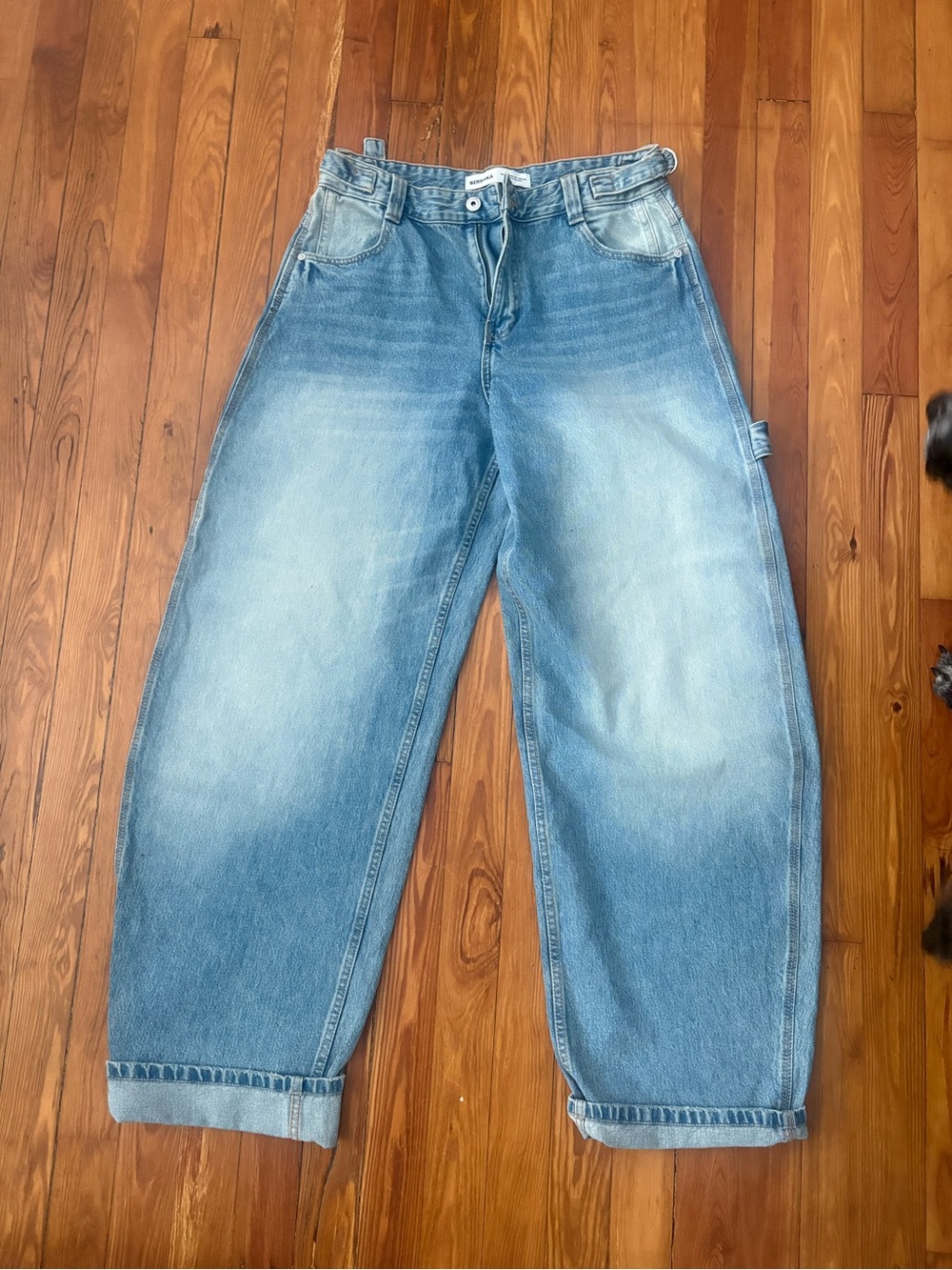 Bershka Light Blue Women’s Relaxed Jeans